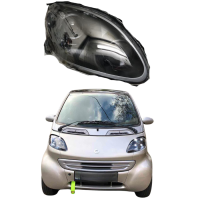 Стекло фары Smart Fortwo 1998-03г. правое