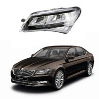 Стекло фары Skoda Superb 3 (3V) (B8) 2015- Н.В. левое