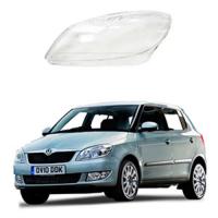 Стекло фары Skoda Fabia 2 5J 2010-2014 Рестайл левое