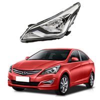 Стекло фары Hyundai Solaris I (RBr) 2014-2017 Рестайлинг левое