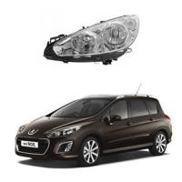 Стекло фары Peugeot 308 I 2011-2015 левое. Рестайлинг
