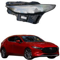Стекло фары Mazda 3 2019-2020 левое