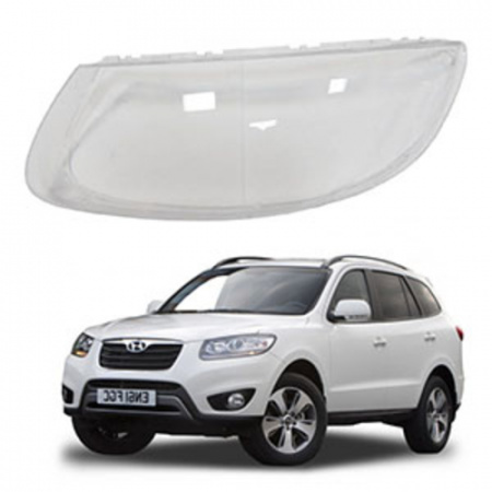 Стекло фары Santa Fe 2 CM 2006-2012 левое