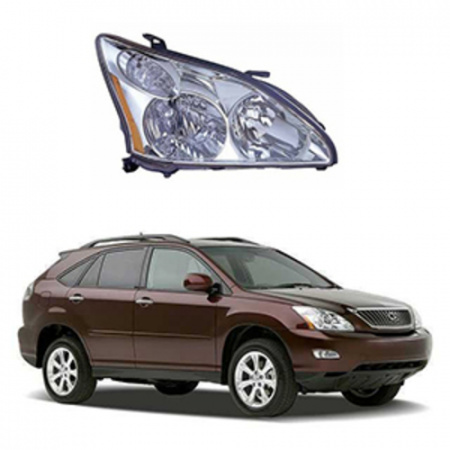 Стекло фары Lexus RX 2 RX300, RX330, RX350 2003-2009 правое