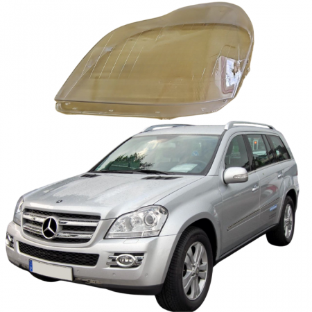 Стекло фары  Mercedes GL X164 2006-12г левое