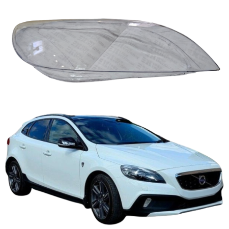 Стекло фары Volvo V40 2012-15г правое