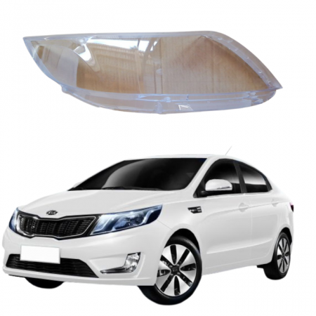 Стекло фары Kia Rio 3 2011-2015 левое