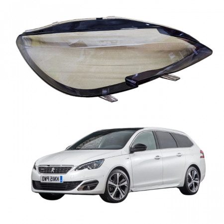 Стекла фар Peugeot 308 2014-2021г правое