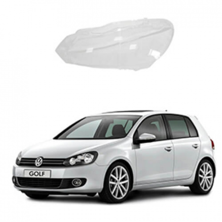 Стекло фары Volkswagen Golf 6 2009-2012 левое