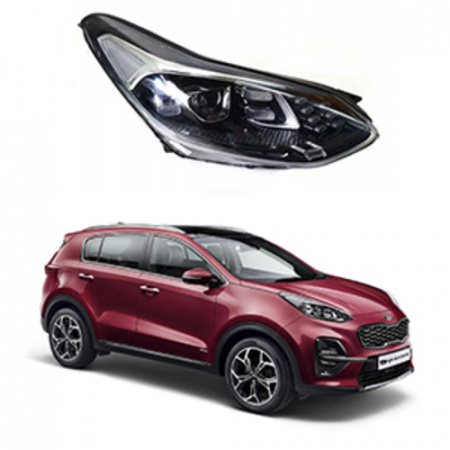  "Стекло фары KIA Sportage 4 QL 2015-2019. правое