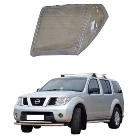 Стекло фары Nissan pathfinder R51 Navara D40 2004-2014 г левое