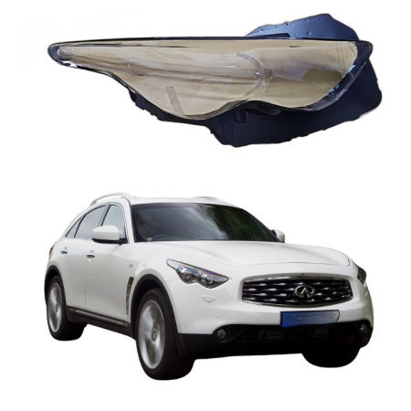 Стекло фары  Infiniti FX 35 2009-2013г правое