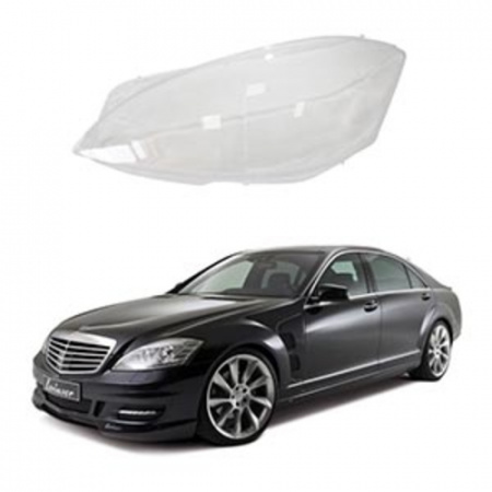 Стекло фары Mercedes S-Class W221 (2009-13) левое. Рестайлинг