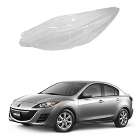 Стекло фары Mazda 3 BL 2009-2013  USA левое