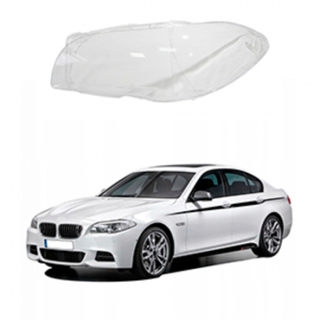 Стекло фары BMW 5 Series F10, F11, F18 (2009-2016) левое