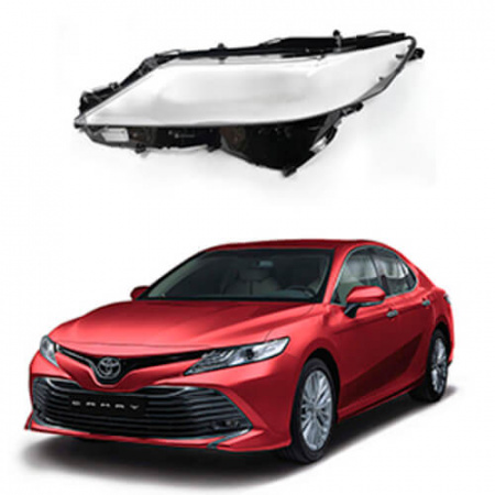 "Стекло фары Toyota Camry 8 XV70 дорестайлинг 2017-23г левое