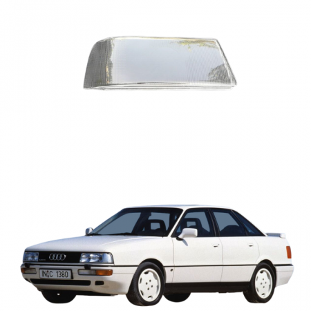 Стекло фары Audi 80 В4 RS моноблок 91-96г. правое