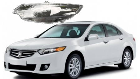Стекло фары Honda Accord 8 2008-2013 левое