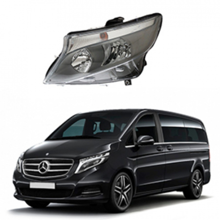 Стекло фары Mercedes Vito, Viano 3 V-class W447 2014-н.в. левое