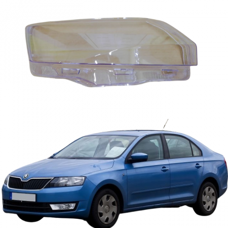 Стекло фары Skoda Rapid 2012 - 20г правое