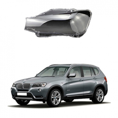 Стекло фары BMW X3 F25, X4 F26 2014-2018 Рестайлинг левое