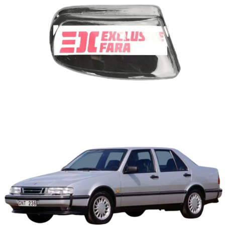 Стекло фары Saab 9000 1993-1998 правое