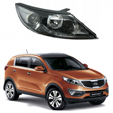 Стекло фары KIA Sportage 3 (SL) 2010-2015 правое