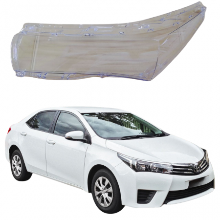 Стекло фары Toyota Corolla 2012-14г. левое
