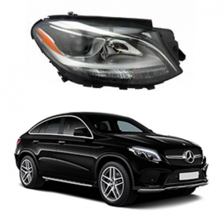 Стекло фары Mercedes GLE W166 2015-2018 / GLE Coupe C292 2015-н.в. правое