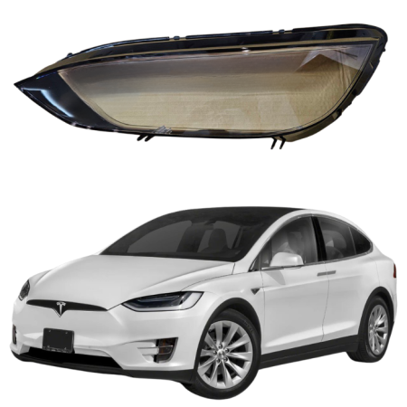 Стекло фары Tesla X 16-22г. левое
